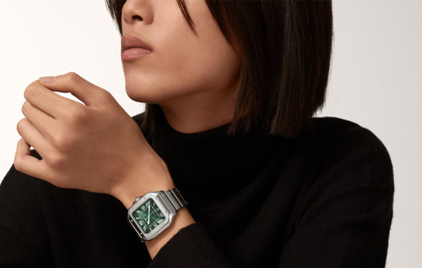 까르*에 산토스 그린그라데이션 라지 47.5mm×39.8mm 1:1 최상급 (싱크 98.6%)