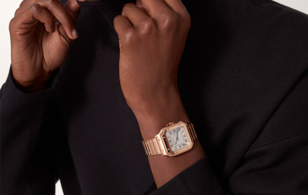 까르*에 산토스 로즈골드 미디움 41.9mm×35.1mm 1:1 최상급 (싱크 98.6%)