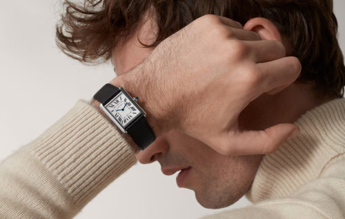 까르*에 탱크 머스트 스틸 가죽스트랩 라지 쿼츠 33.7mm×25.5mm 1:1 최상급 (싱크 97.6%)