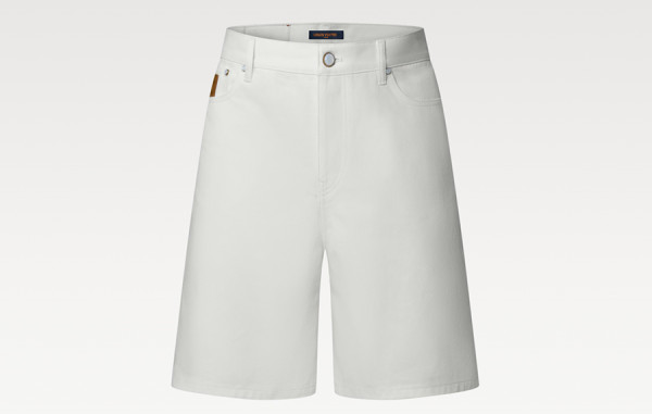 루이B통 재패니즈 화이트 데님 쇼츠 팬츠 (1:1 HIGH PREMIUM)