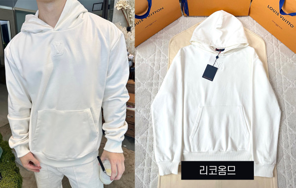 루이B통 LV 엠보스드 후드 티셔츠 (1:1 HIGH PREMIUM)