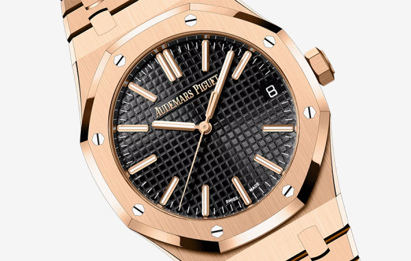 오데*피게 로얄오크 15510 50주년 한정판 핑크골드 흑판 41mm 1:1 최상급 (싱크 98.9%)