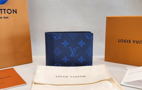 루이B통 멀티플 반지갑 블루 (HIGH QUALITY)