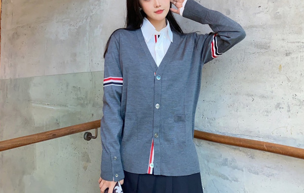 톰*라운 시그니처 울 암밴드 가디건 (PREMIUM)