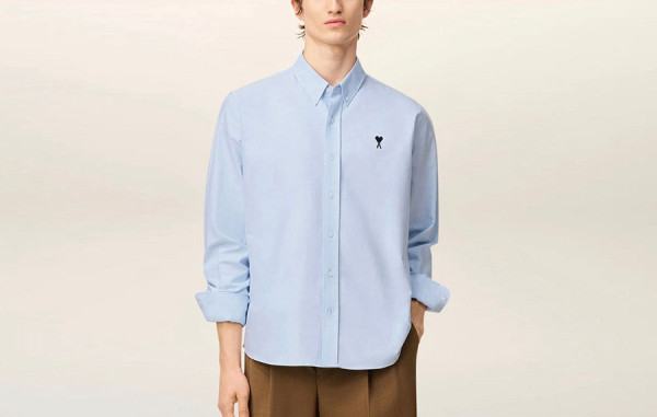 남녀공용 A미 블랙 하트 옥스포드 셔츠 (HIGH QUALITY)