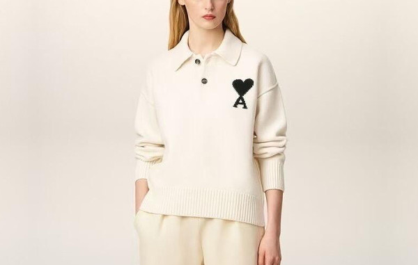 A미 블랙하트 드 꾀흐 폴로 메리노 니트 (PREMIUM)