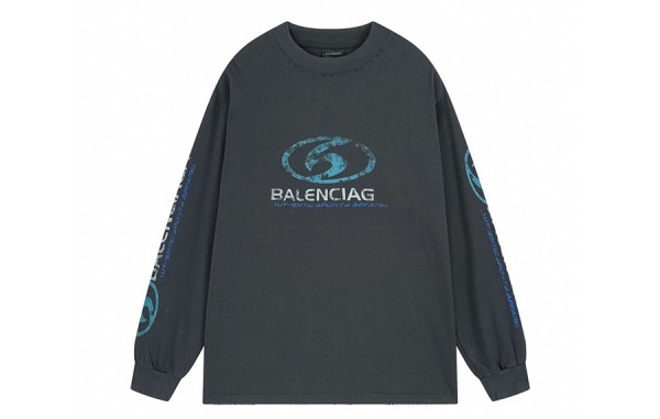 발렌시A가 서퍼 빈티지 맨투맨 롱슬리브 티셔츠 (PREMIUM)