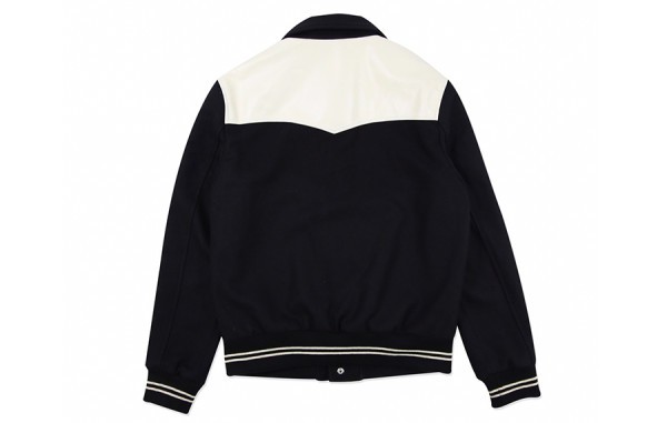 CEL*NE 텍스처드 웨스턴 울 바시티 자켓 (PREMIUM)