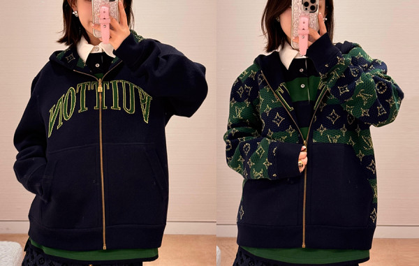 루이B통 모노그램 더블 페이스 리버시블 후드집업 (PREMIUM)