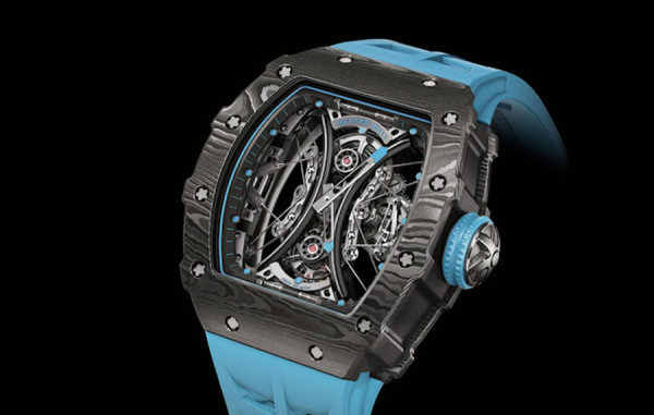 리차*밀 RM53-01 파블로 맥 도너우 TPT 카본(블랙) 블루 러버밴드 42.5mm×50.5mm 1:1 최상급 (싱크 99.8%)