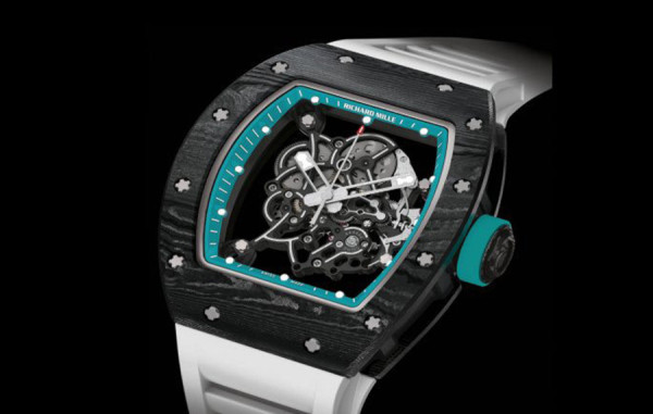 리차*밀 RM055 부바왓슨 NTPT 카본(야스마리나서킷 에디션) 화이트 러버밴드 42.7mm×50mm 1:1 최상급 (싱크 99.8%)