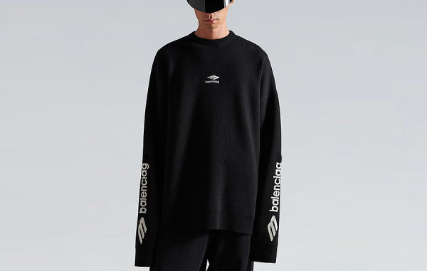 발렌시A가 3b 스포츠 아이콘 스키 크루넥 니트 스웨터 (PREMIUM)