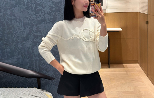 D올 아뜰리에 리본 니트 스웨터 (PREMIUM)