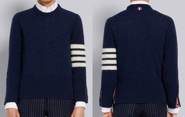 남녀공용 톰*라운 4BAR 셰틀랜드 울 니트 스웨터 (HIGH QUALITY)