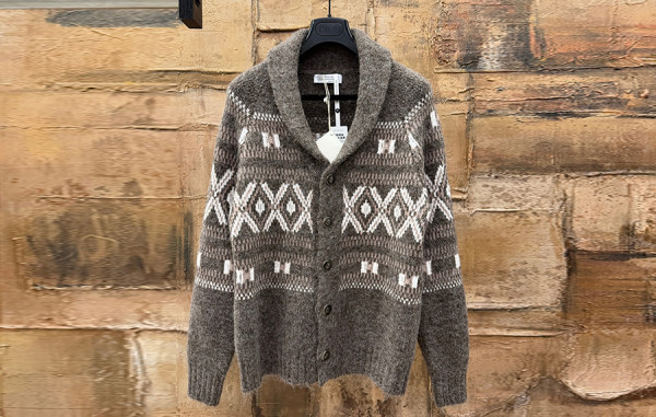 Brunello Cucinell* 지오메트릭 자카드 가디건 (PREMIUM)