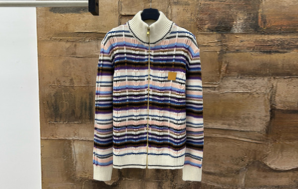 루이B통 레트로 케이블 자카드 니트 가디건 (PREMIUM)