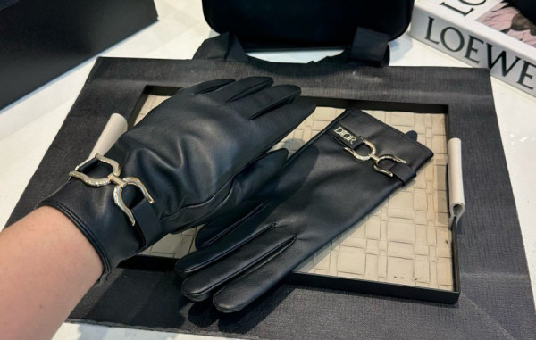 D올 골드 레터링 가죽 장갑 (HIGH QUALITY)