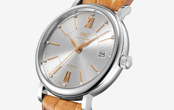 IW* 포르토피노 미드사이즈 오토매틱 실버다이얼 라이트브라운 레더스트랩 37mm 1:1 최상급 (싱크 97.6%)