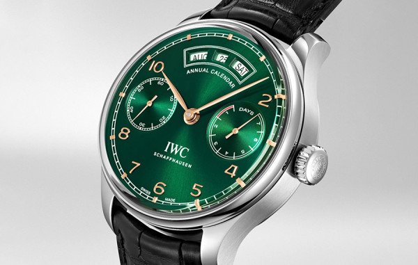 IW* 포르투기저 애뉴얼 캘린더 녹판 레더스트랩 44mm 1:1 최상급 (싱크 98.6%)