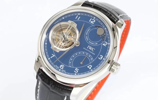 IW* 포르투기저 콘스탄트-포스 투르비용 청판(150주년 에디션) 레더스트랩 46mm 1:1 최상급 (싱크 97.6%)