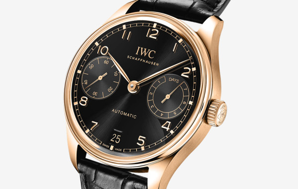 IW* 포르투기저 오토매틱 세븐데이즈(부엉이) 검판 로즈골드 레더스트랩 42mm 1:1 최상급 (싱크 98.6%)