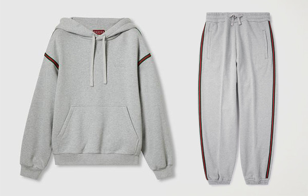 남녀공용 9찌 엠브로이드 숄더라인 후드티셔츠 & 팬츠 (PREMIUM)