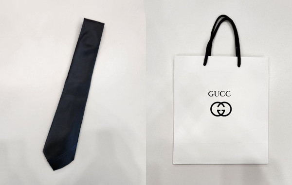 9찌 인터로킹 라인 실크 넥타이 (HIGH QUALITY)