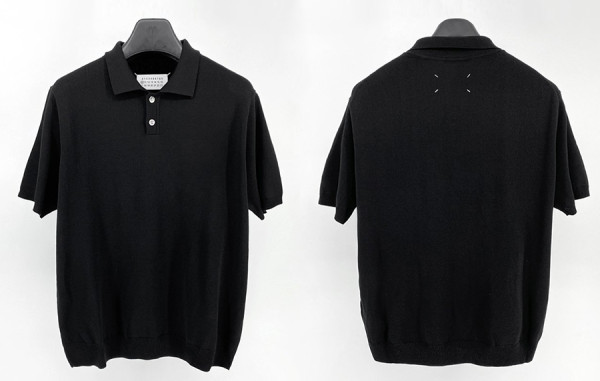 마르지L라 카라 니트 반팔 티셔츠