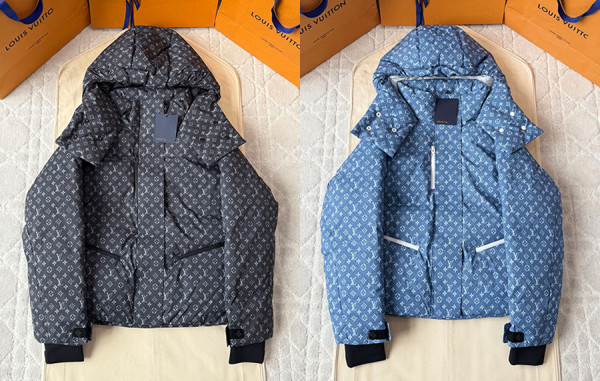[SALE] 루이B통 우먼 모노그램 데님 테크니컬 스키 패딩 (1:1 HIGH PREMIUM) /블루36(66)