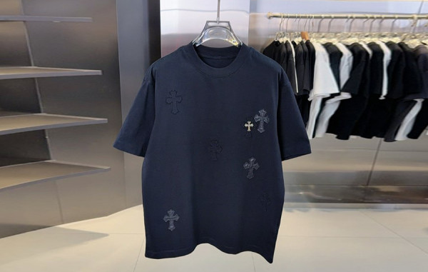 크롬HA츠 와펜 멀티 크로스 반팔 티셔츠