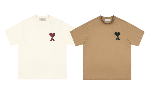 A미 파리 드 꾀흐 클래식 하트 반팔 티셔츠 (PREMIUM)