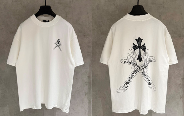 크롬HA츠 세메터리 크로스 반팔 티셔츠 (PREMIUM)