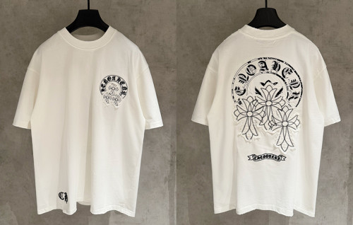 크롬HA츠 아플리케 트리플 크로스 반팔 티셔츠 (PREMIUM)