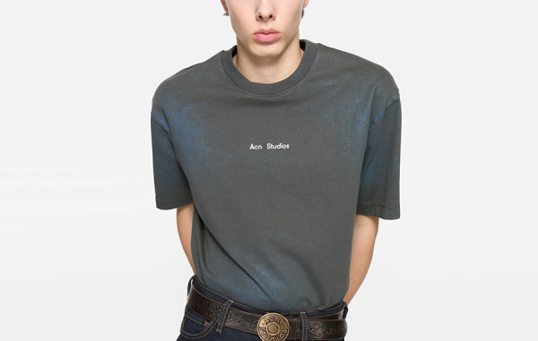 남녀공용 ACN 그라데이션 포일 스탬핑 반팔 티셔츠 (PREMIUM)