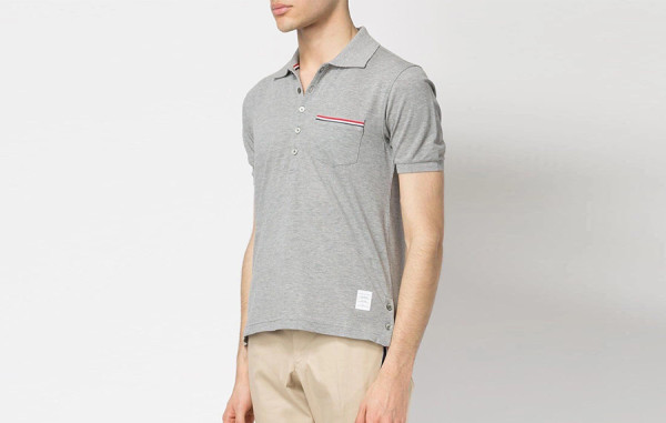 남녀공용 톰*라운 RWB 포켓 트림 피케 반팔 티셔츠 (PREMIUM)